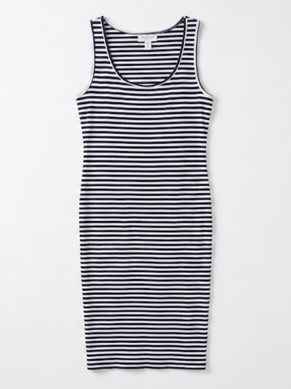 Motherhood Maternity Navy & White Striped Midi Tank Dress